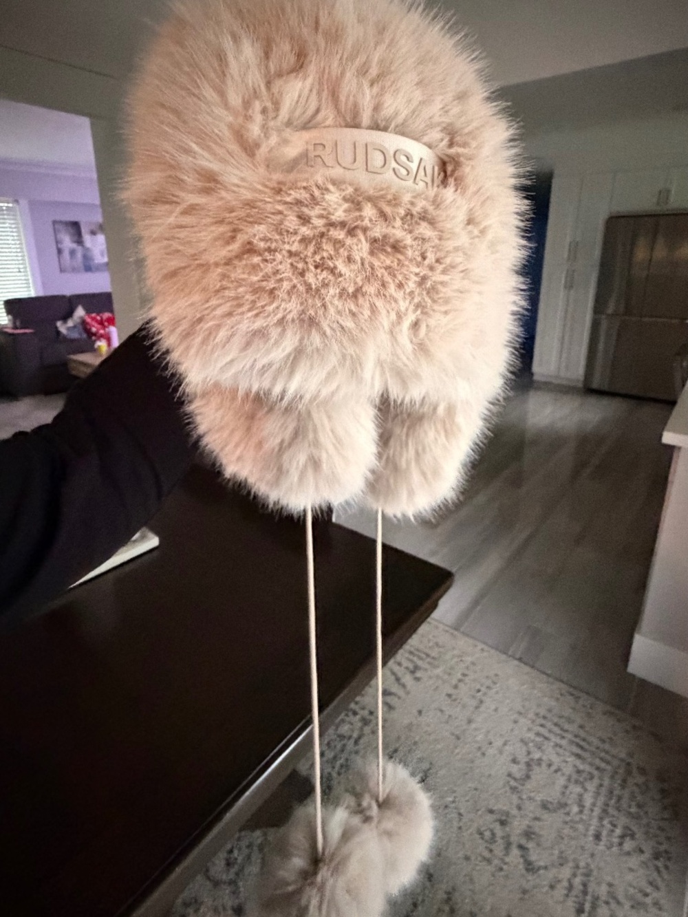Rudsak winter fur beige hat